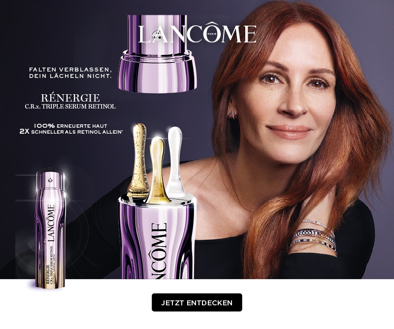 LANCÔME RÉNERGIE C.R.x. Triple Serum Retinol mit Julia Roberts l 100% erneuerte Haut 2x schneller als Retinol allein*